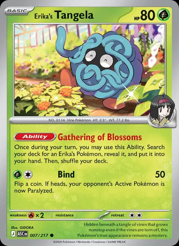 Erika's Tangela — Ascended Heroes, Common