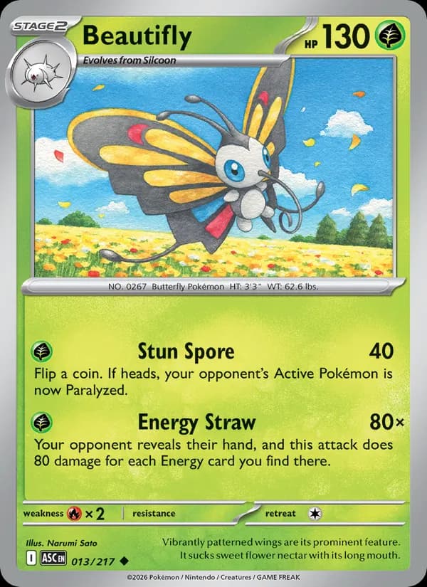 Beautifly — Ascended Heroes, Uncommon