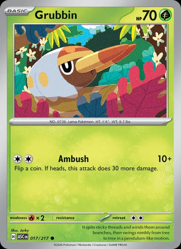 Grubbin — Ascended Heroes, Common