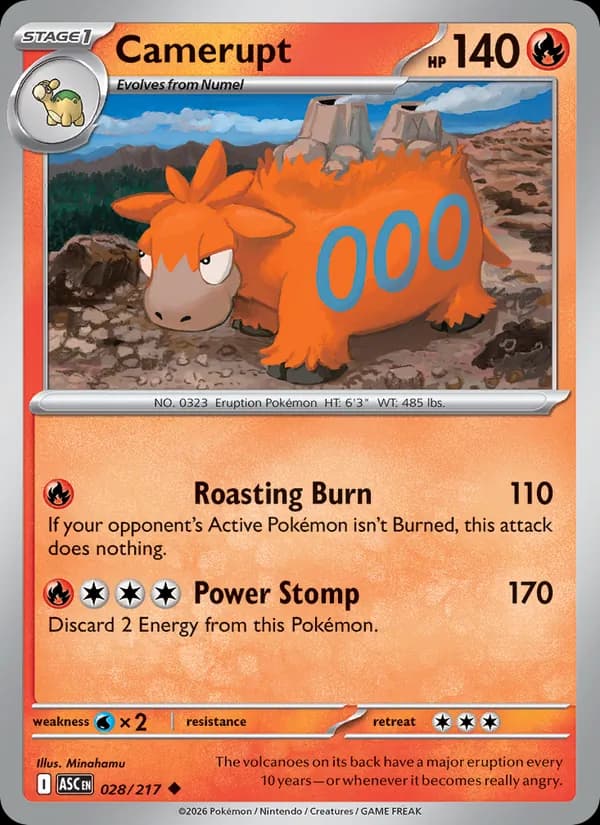 Camerupt — Ascended Heroes, Uncommon