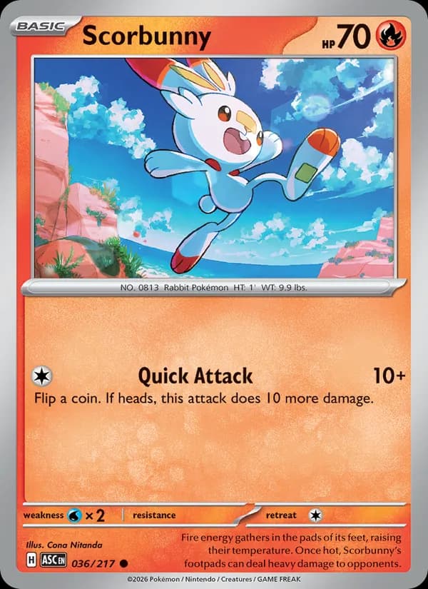 Scorbunny — Ascended Heroes, Common