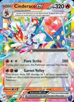 Cinderace ex — Ascended Heroes — Double rare
