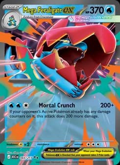 Mega Feraligatr ex — Ascended Heroes — Double rare