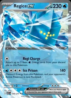 Regice ex — Ascended Heroes — Double rare