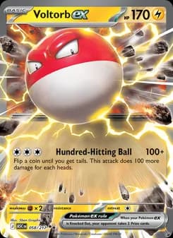 Voltorb ex — Ascended Heroes — Double rare