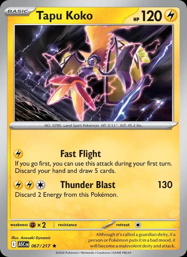 Tapu Koko — Ascended Heroes, Rare