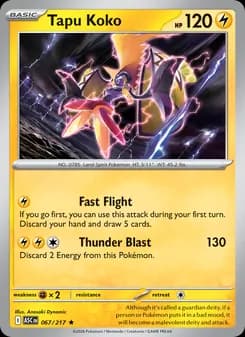 Tapu Koko — Ascended Heroes — Rare