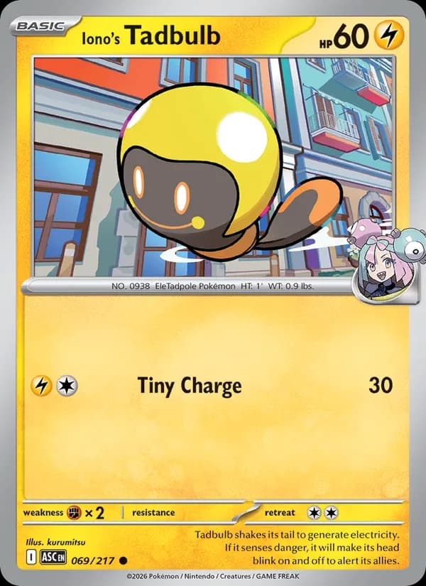 Iono's Tadbulb — Ascended Heroes, Common