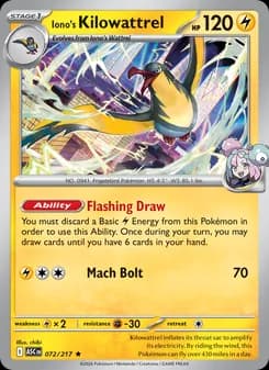 Iono's Kilowattrel — Ascended Heroes — Rare