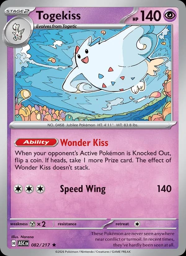 Togekiss — Ascended Heroes, Rare
