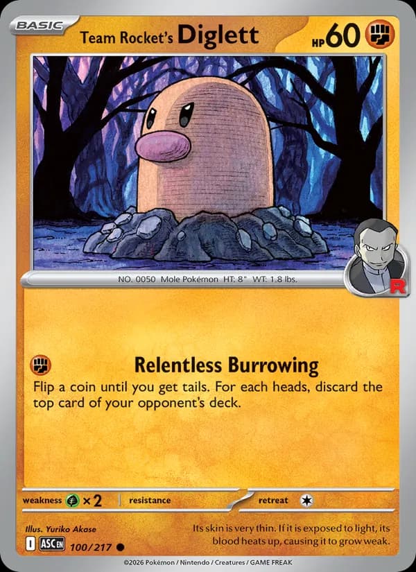 Team Rocket's Diglett — Ascended Heroes, Common