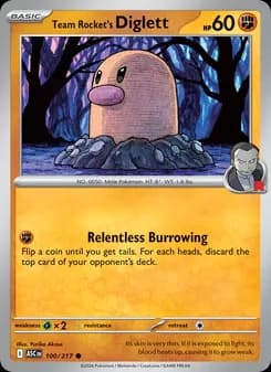 Team Rocket's Diglett — Ascended Heroes — Common
