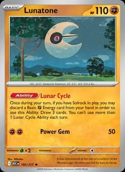 Lunatone — Ascended Heroes — Rare