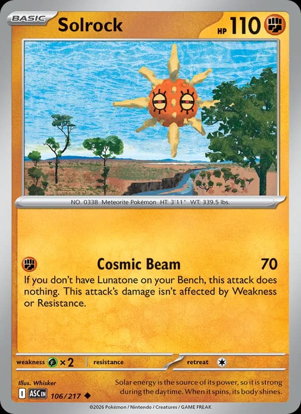 Solrock — Ascended Heroes, Uncommon