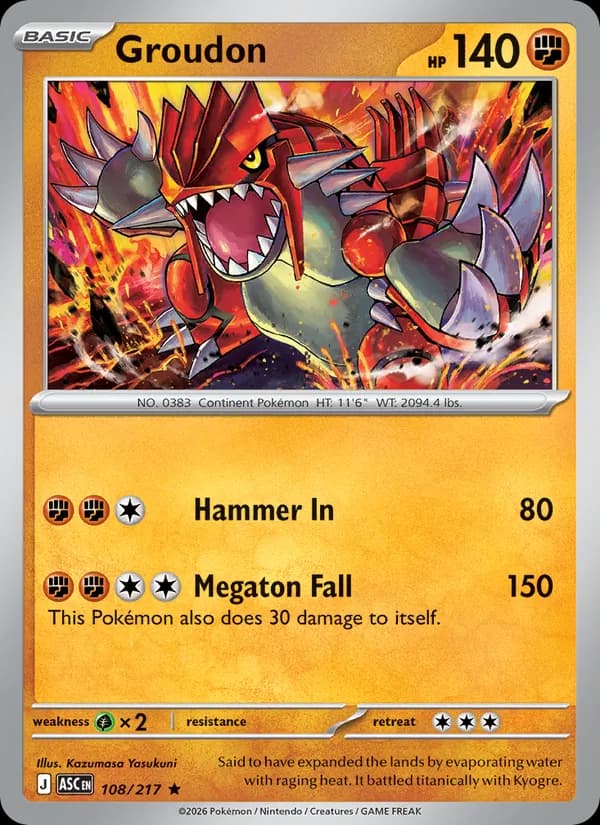 Groudon — Ascended Heroes, Rare