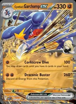 Cynthia's Garchomp ex — Ascended Heroes — Double rare
