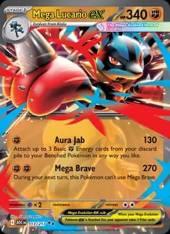 Mega Lucario ex — Ascended Heroes — Double rare