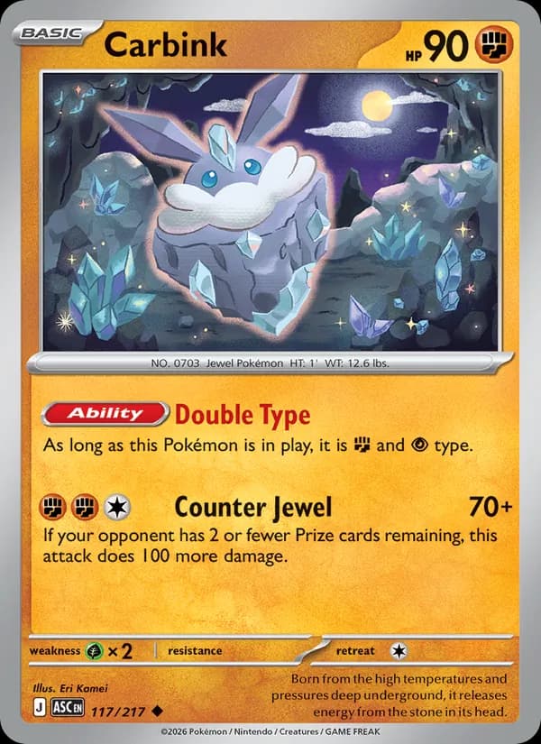 Carbink — Ascended Heroes, Uncommon