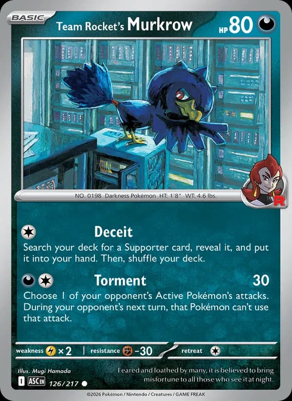 Team Rocket's Murkrow — Ascended Heroes, Common