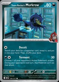 Team Rocket's Murkrow — Ascended Heroes — Common
