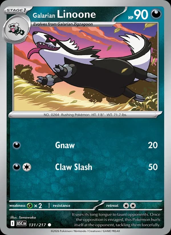 Galarian Linoone — Ascended Heroes, Common