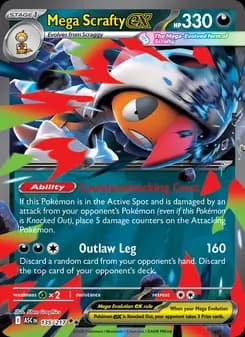 Mega Scrafty ex — Ascended Heroes — Double rare
