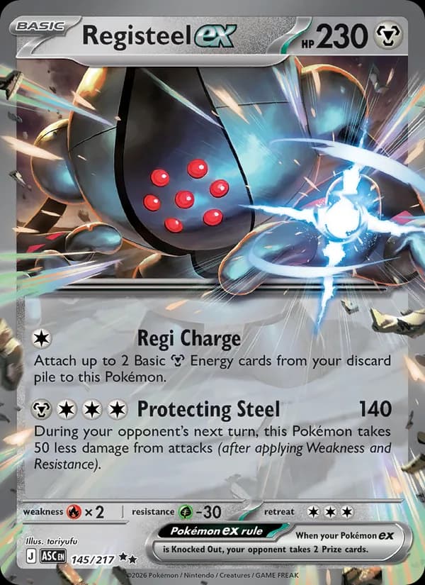 Registeel ex — Ascended Heroes, Double rare