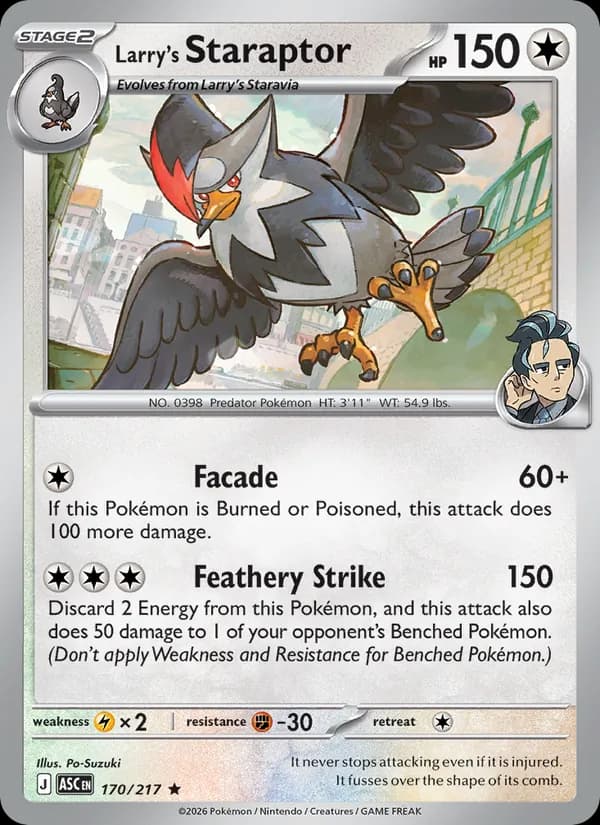 Larry's Staraptor — Ascended Heroes, Rare