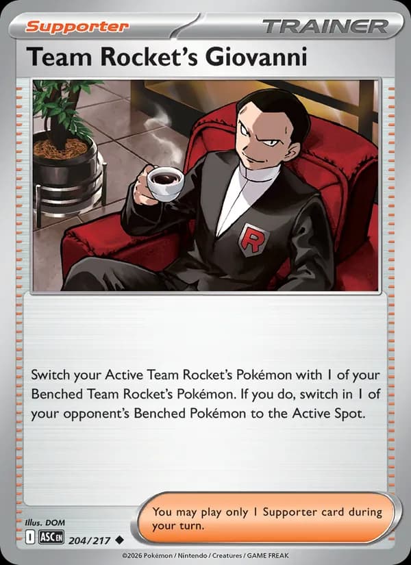 Team Rocket's Giovanni — Ascended Heroes, Uncommon