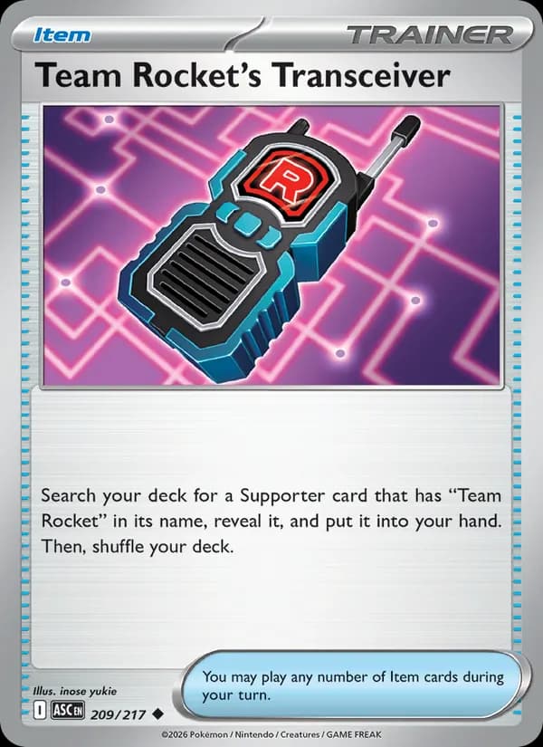 Team Rocket's Transceiver — Ascended Heroes, Uncommon