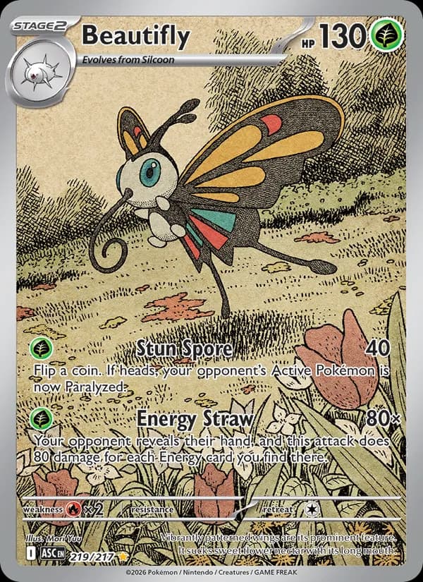 Beautifly — Ascended Heroes, Illustration rare