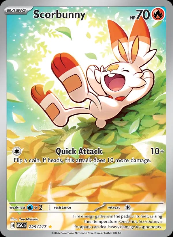 Scorbunny — Ascended Heroes, Illustration rare