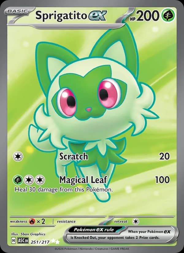 Sprigatito ex — Ascended Heroes, Ultra Rare