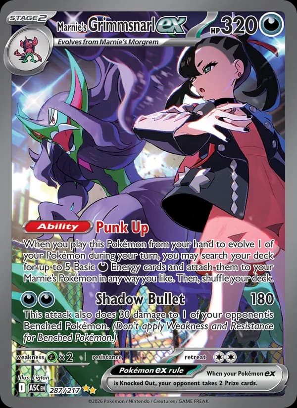 Marnie's Grimmsnarl ex — Ascended Heroes, Special illustration rare