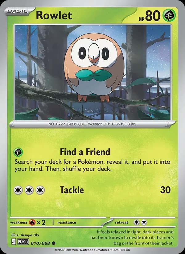 Rowlet — Perfect Order, Common