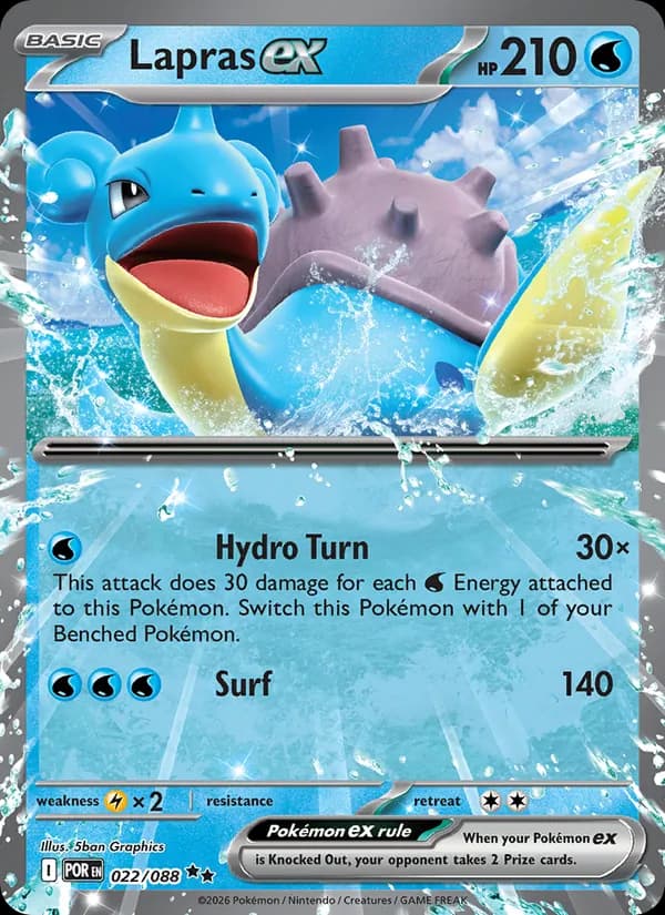 Lapras ex — Perfect Order, Double rare