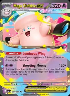Mega Clefable ex — Perfect Order — Double rare