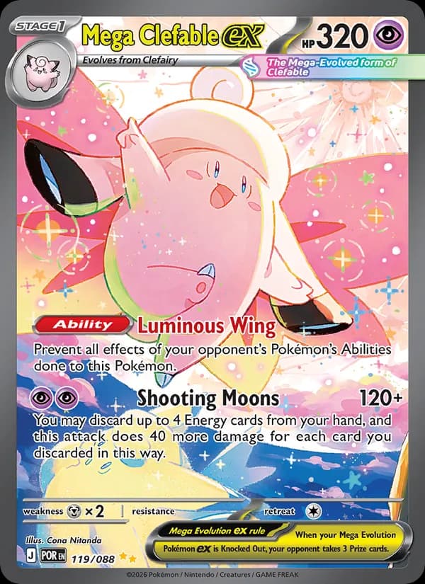 Mega Clefable ex — Perfect Order, Special illustration rare
