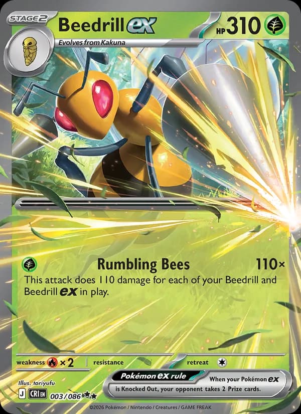 Beedrill ex — Chaos Rising, Double rare