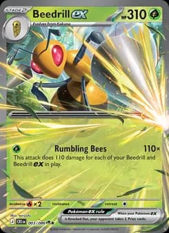 Beedrill ex — Chaos Rising — Double rare