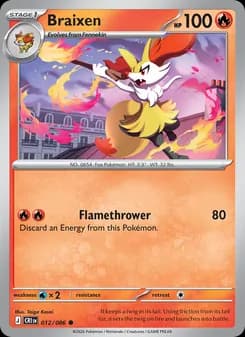 Braixen — Chaos Rising — Common