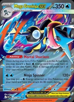 Mega Greninja ex — Chaos Rising — Double rare