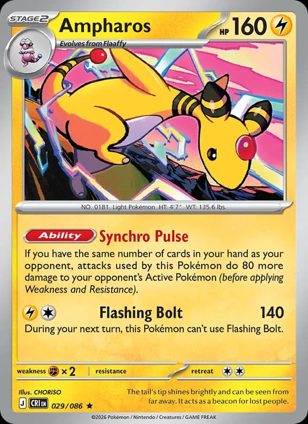Ampharos — Chaos Rising, Rare