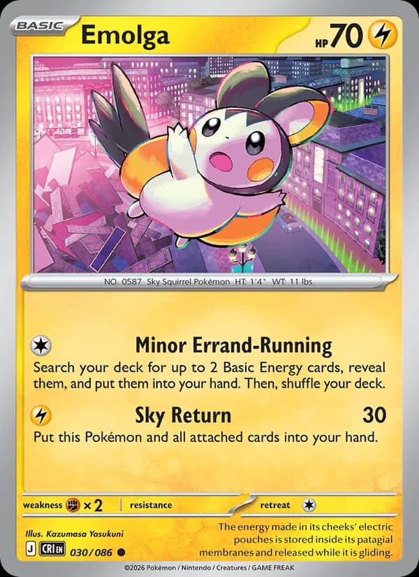 Emolga — Chaos Rising, Common