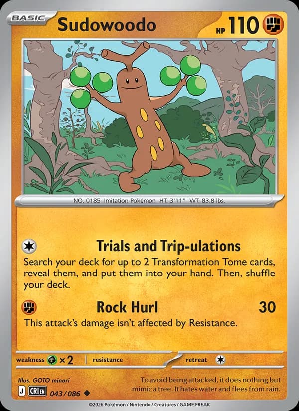 Sudowoodo — Chaos Rising, Uncommon
