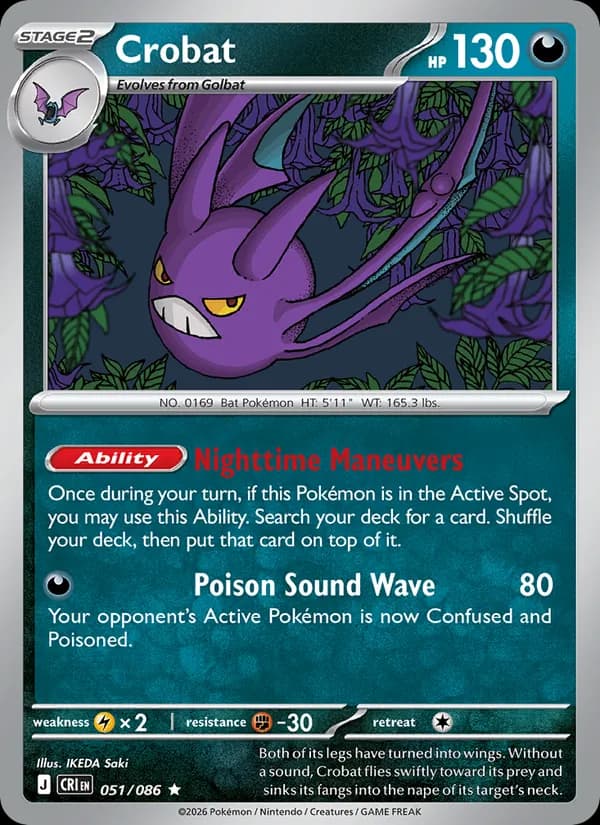 Crobat — Chaos Rising, Rare