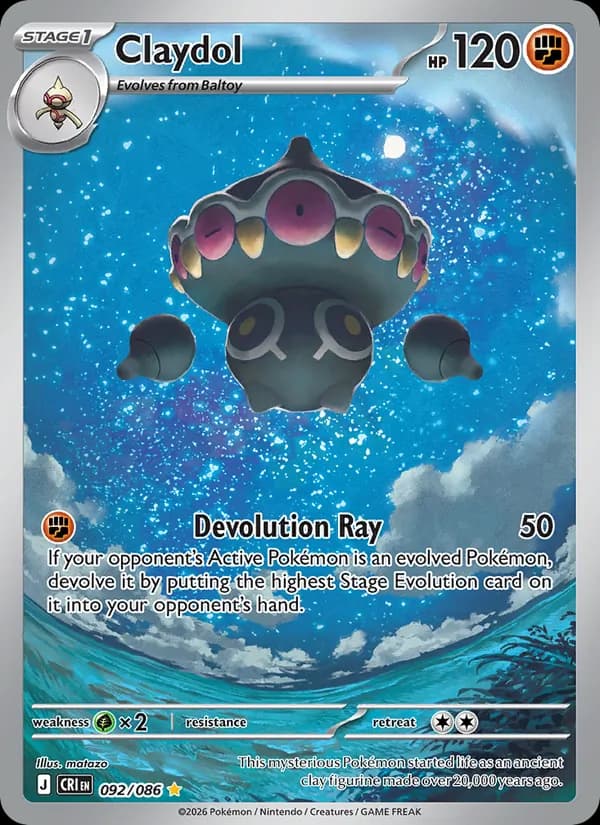 Claydol — Chaos Rising, Illustration rare
