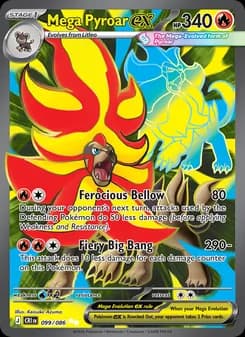 Mega Pyroar ex — Chaos Rising — Ultra Rare