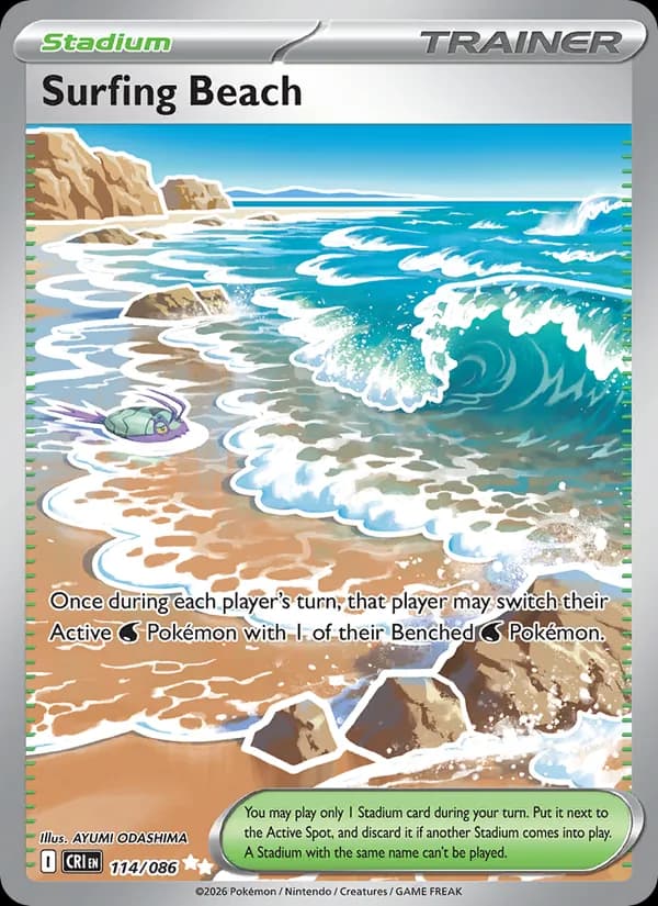 Surfing Beach — Chaos Rising, Ultra Rare