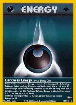 Darkness Energy — Neo Genesis — Rare